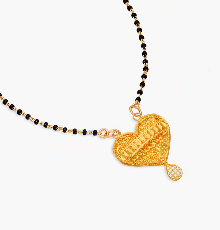 The Encrusted Heart Mangalsutra